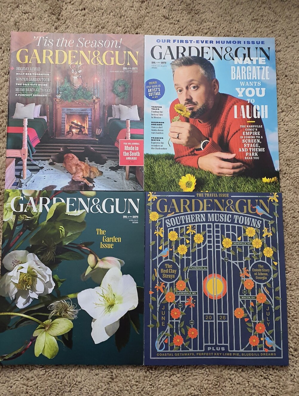 GARDEN & GUN MAGAZINE Lot Of 4 Dec 2025 To Jul 2026 Issues For Collectors